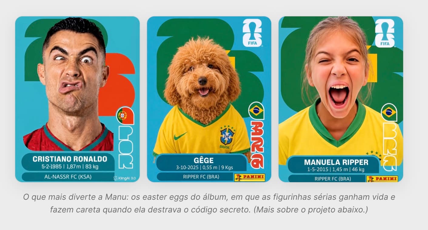 Copa do Mundo, minha filha de 11 anos e a IA